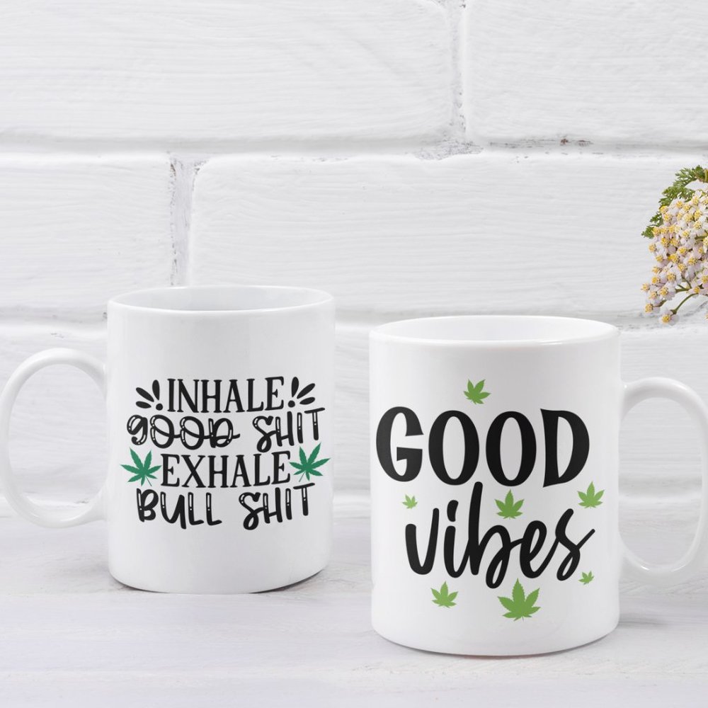 Silly cannabis sublimation mug